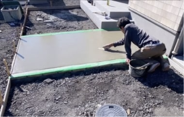 DECO GARDEN（株式会社上六左官） ご依頼の流れ 着工・施工